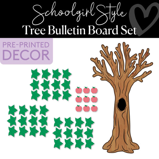 Apple Tree Retro Bulletin Board Set