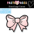 Load image into Gallery viewer, Pastel Pink Bow Extra Large Cutout | Pastel Pages
