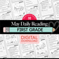 Load image into Gallery viewer, Printable First Grade May Daily Reading
