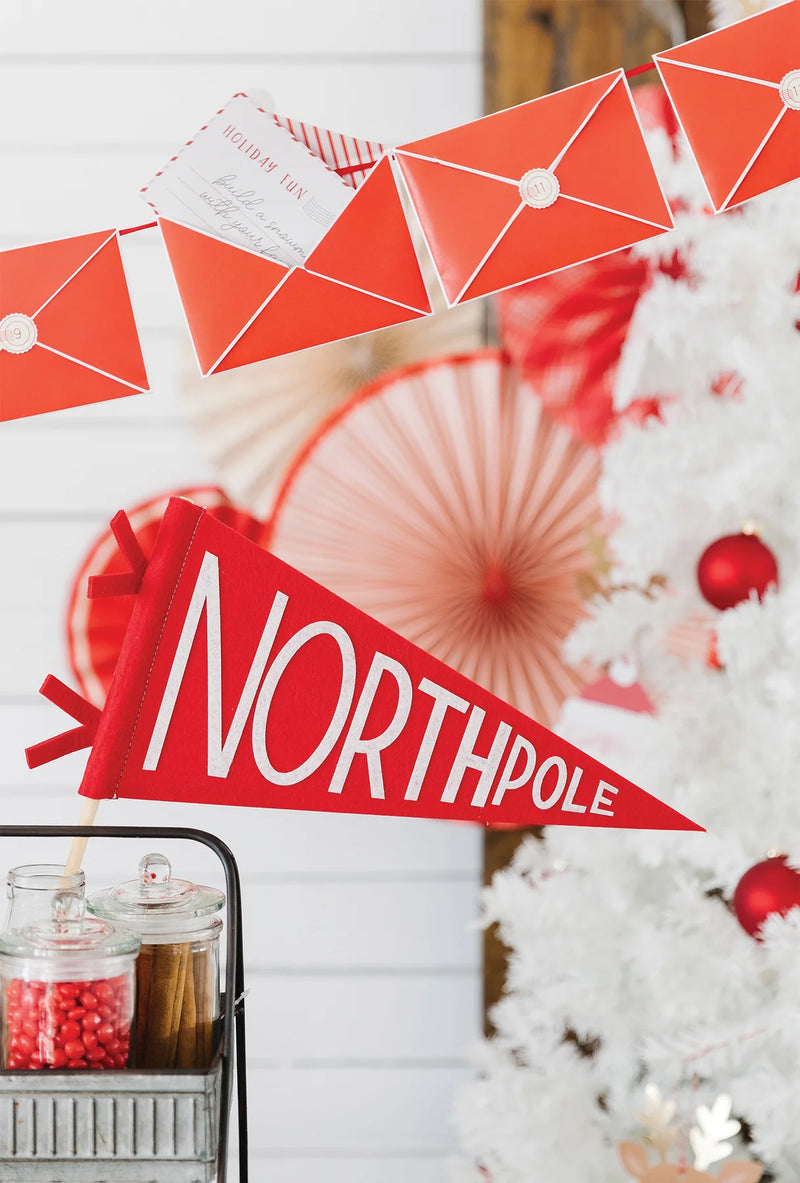 North Pole Pennant Banner | Christmas | Christmas Decor | Schoolgirl Style