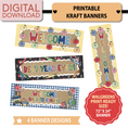 Load image into Gallery viewer, 90s teacher printable walgreens kraft banner
