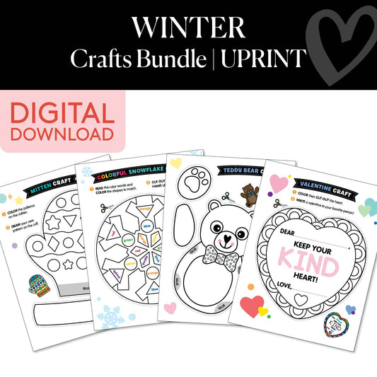 Printable Winter Crafts Bundle