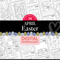 Load image into Gallery viewer, Printable April Easter Activities Pack
