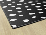 Black and White Spotty Rug | Black and White Classroom Rug | Pinky Promise | Schoolgirl Style