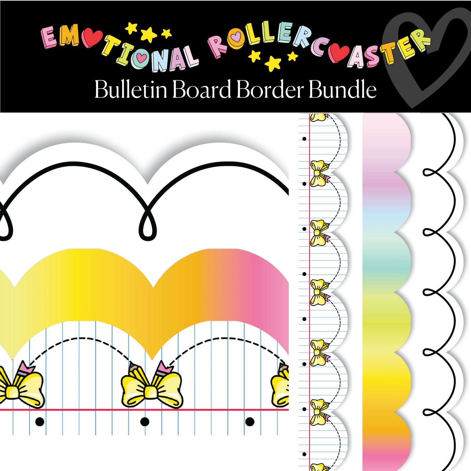 Pastel Classroom Border Bundles