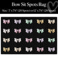 Load image into Gallery viewer, Pastel Bow Sit Spots Classroom Rug by Schoolgirl Style

