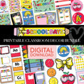 Load image into Gallery viewer, School Days Full Printable Classroom Decor Bundle
