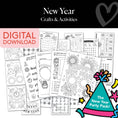 Load image into Gallery viewer, Printable January New Year Crafts and Activities Party Pack
