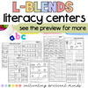 L-Blends Phonics Centers | Literacy Centers | Kindergarten, First Grade