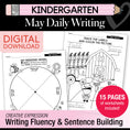 Load image into Gallery viewer, Printable Kindergarten May Daily Writing
