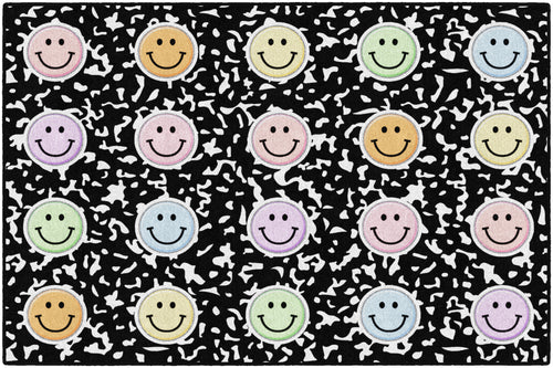Happy Faces on Composition Book Paper Sit Spots