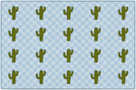 Cactus Sit Spots on Light Blue | Classroom Rugs | Schoolgirl Style