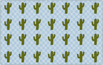 Cactus Sit Spots on Light Blue | Classroom Rugs | Schoolgirl Style