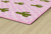 Cactus Sit Spots on Light Pink | Classroom Rugs | Schoolgirl Style