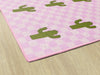 Cactus Sit Spots on Light Pink | Classroom Rugs | Schoolgirl Style