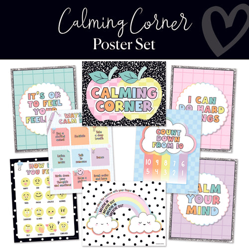 Calming Corner Pastel Poster Set