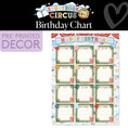 Load image into Gallery viewer, Vintage Circus Birthday Chart | Storybook Circus
