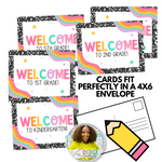 Bright Editable Back to School Postcards