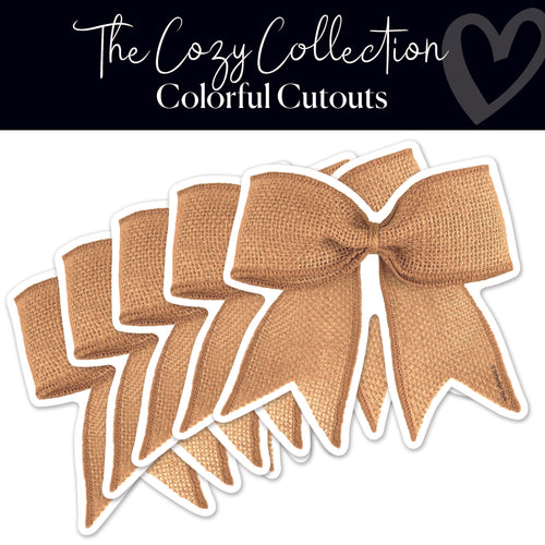 The Cozy Collection Burlap Bow Cutouts