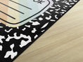 Load image into Gallery viewer, Composition Notebook Rug | Black and White Classroom Rug | Taking Notes | Schoolgirl Style
