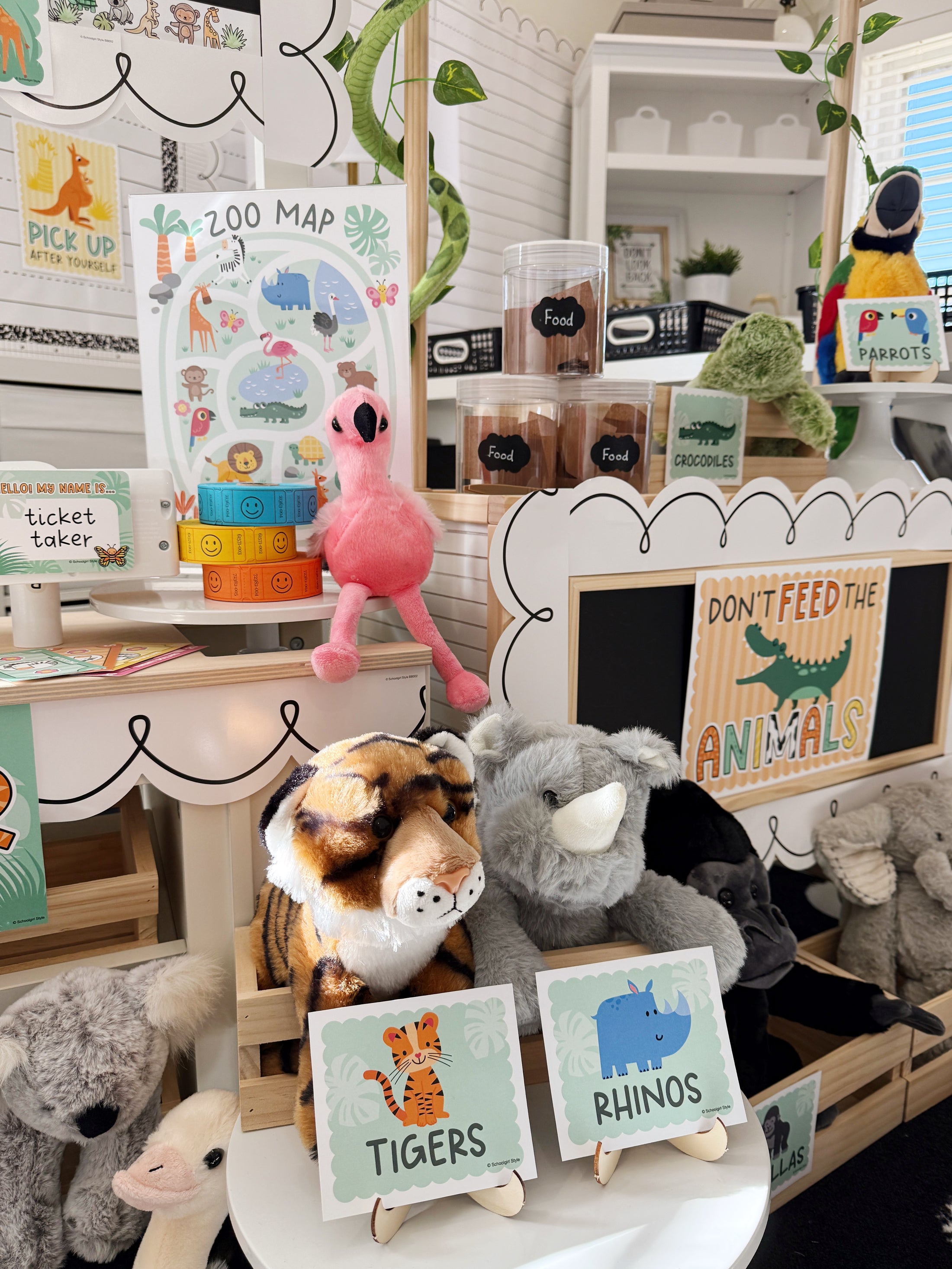Printable March Dramatic Play At The Zoo