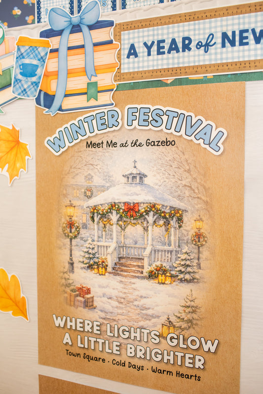 stars hollo winter festival poster 