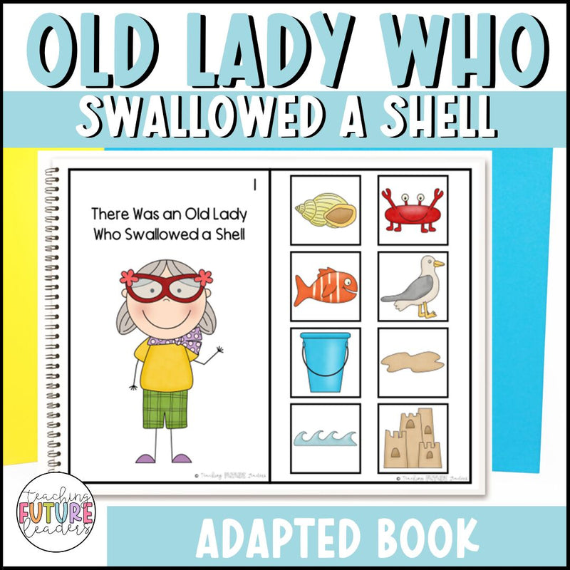 There Was an Old Lady Who Swallowed a Shell Adapted Book