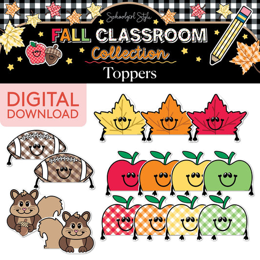Printable Fall Toppers | 90s Teacher
