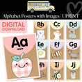 Load image into Gallery viewer, Printable Alphabet Posters with Images | A Year In Pastel
