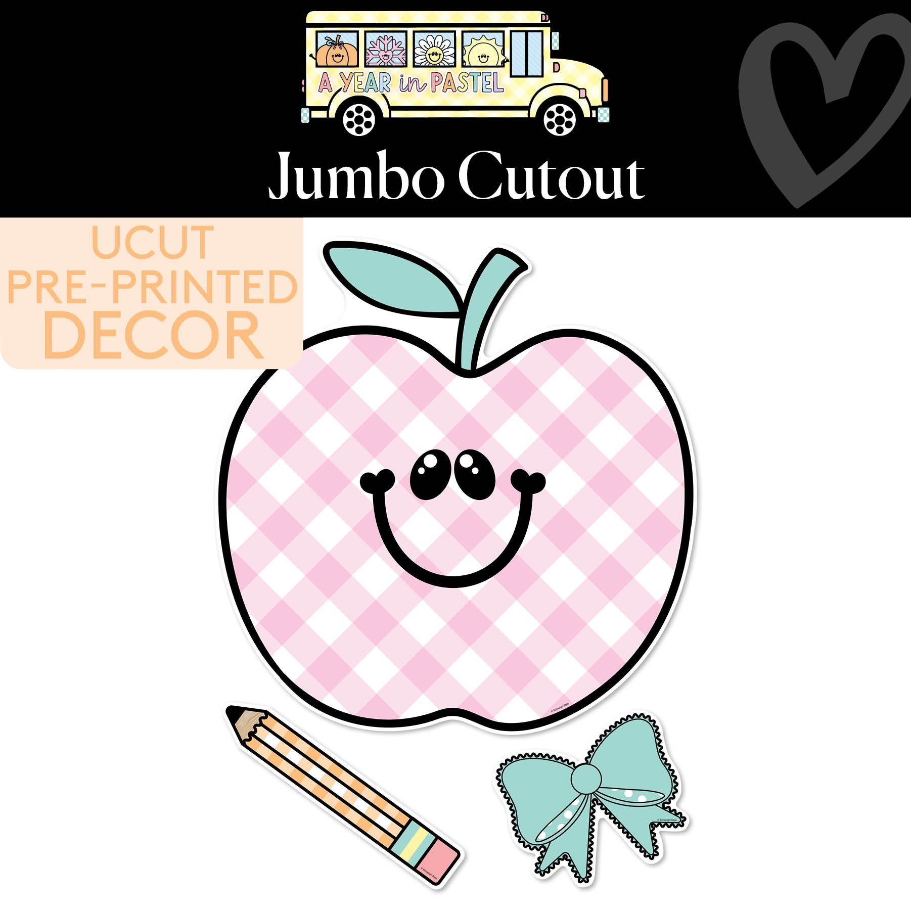 Apple Jumbo Cutout | A Year In Pastel