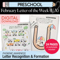 Load image into Gallery viewer, Printable Preschool February Letter of the Week (U-X)
