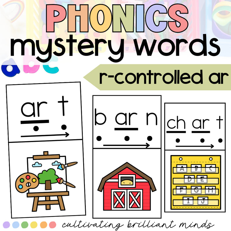 AR Mystery Words | Literacy Center | Self-Checking | Science of Reading