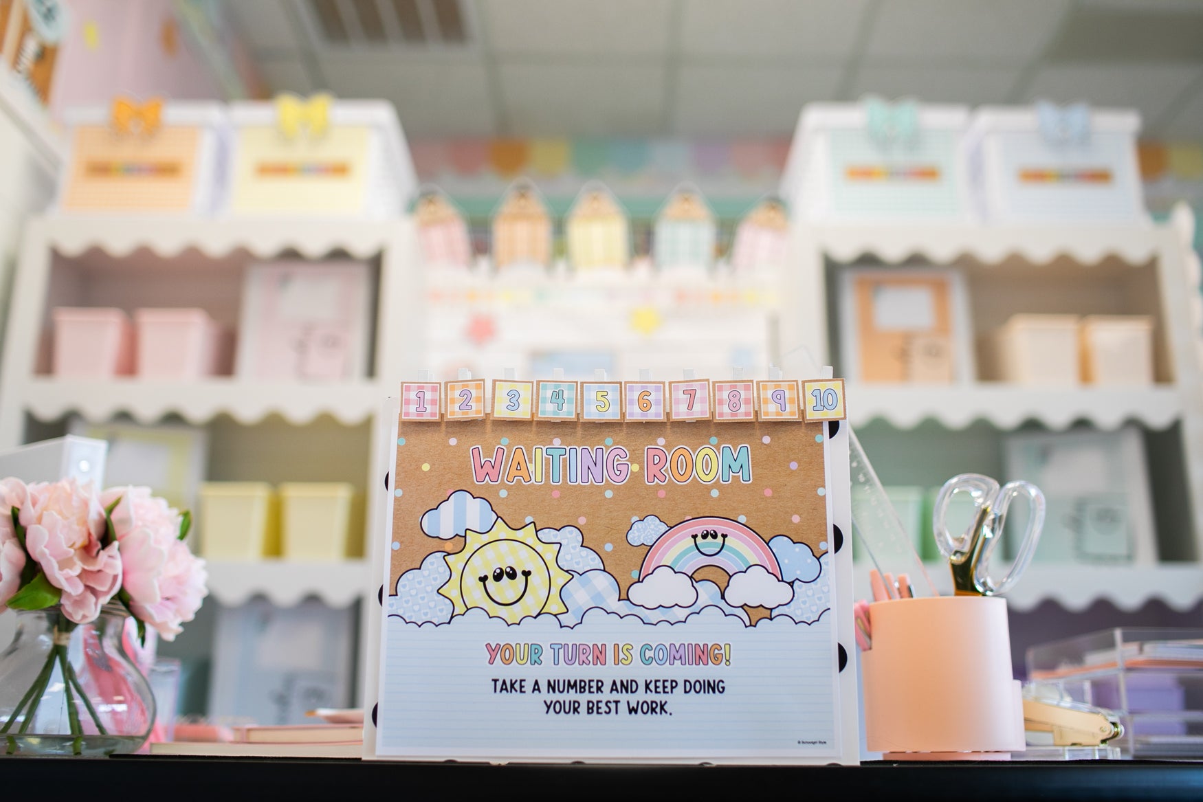 Printable Teacher Waiting Room | A Year In Pastel
