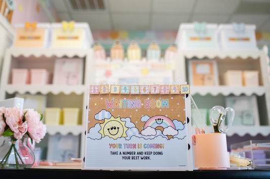 Printable Teacher Waiting Room | A Year In Pastel