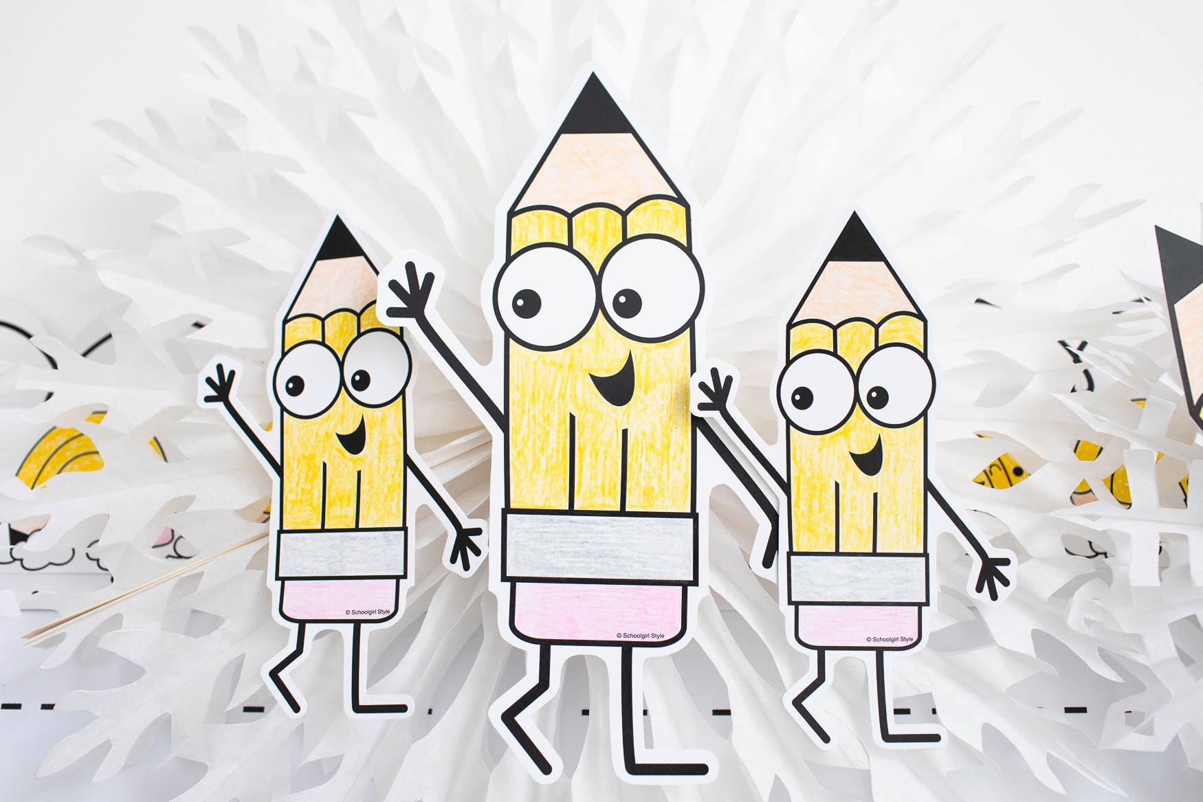 September Pencil Craftivity Bulletin Board Set