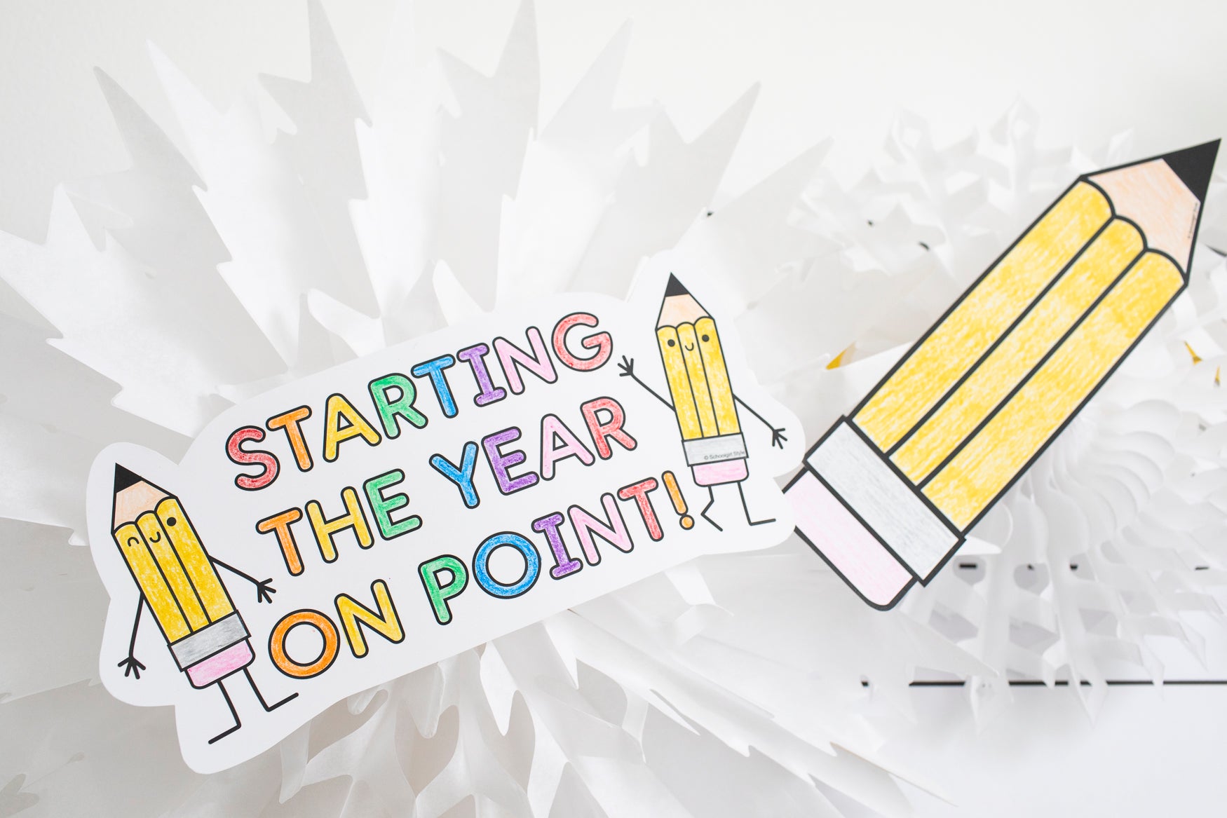 September Pencil Craftivity Bulletin Board Set