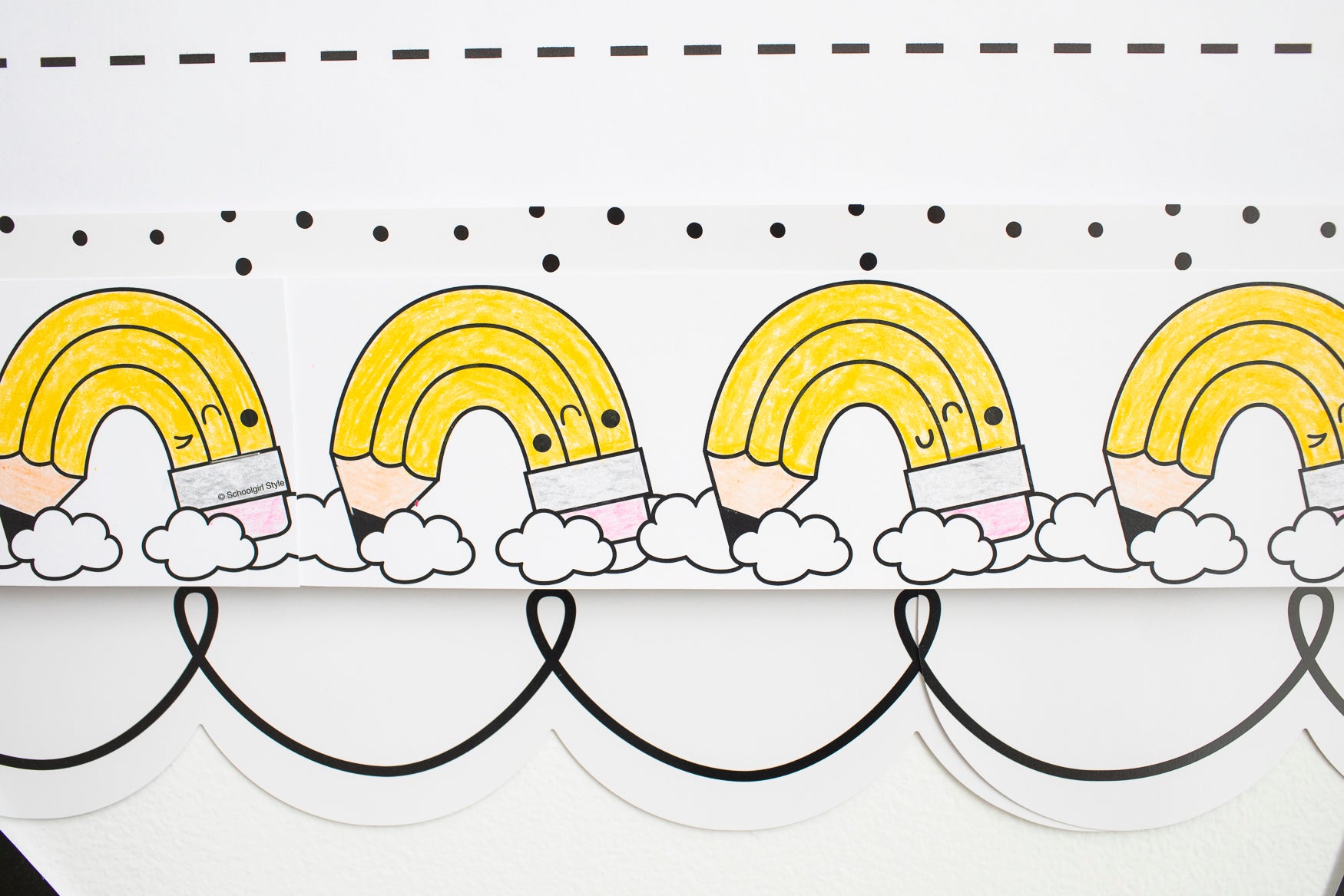 September Pencil Craftivity Bulletin Board Set