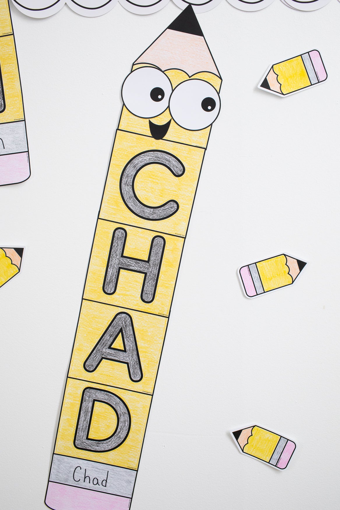 September Pencil Craftivity Bulletin Board Set