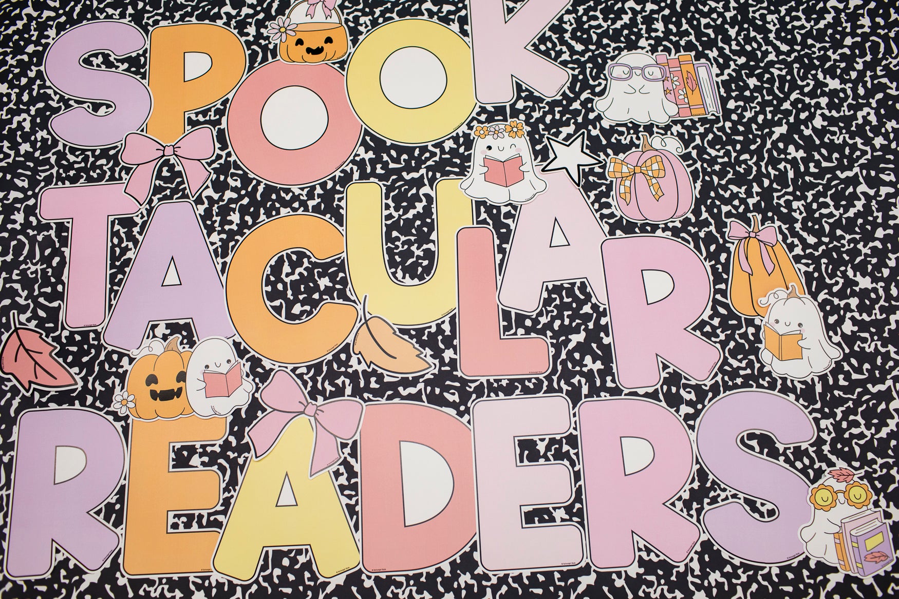 spooktacular readers classroom bulletin board letters