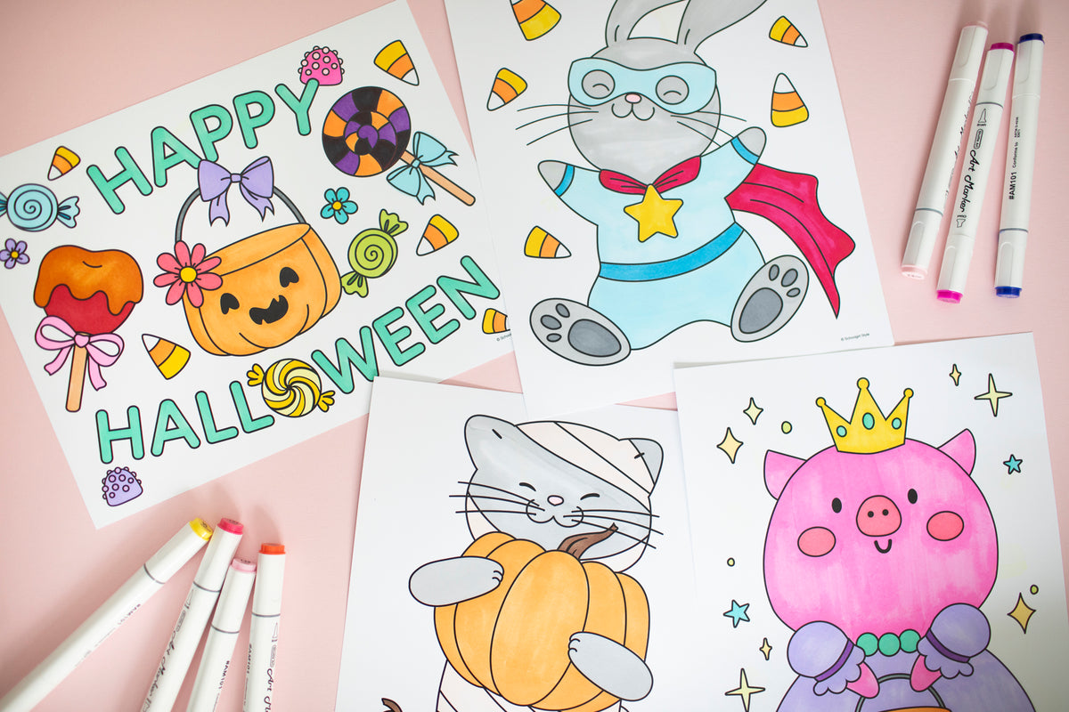 Printable First and Second Grade Halloween Worksheets, Activities and Coloring Pages | Halloween Party Pack