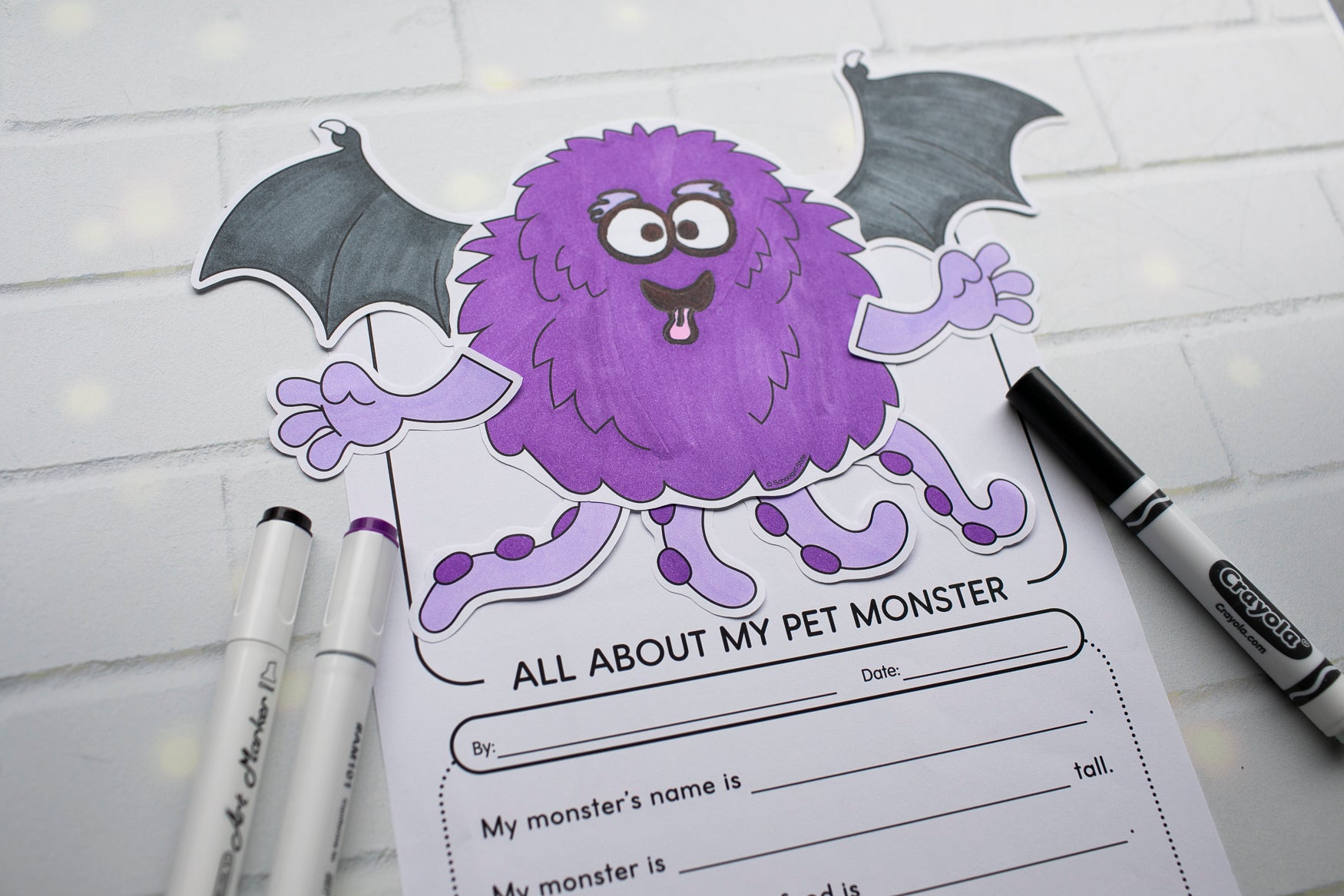 Printable My Pet Monster Craftivity