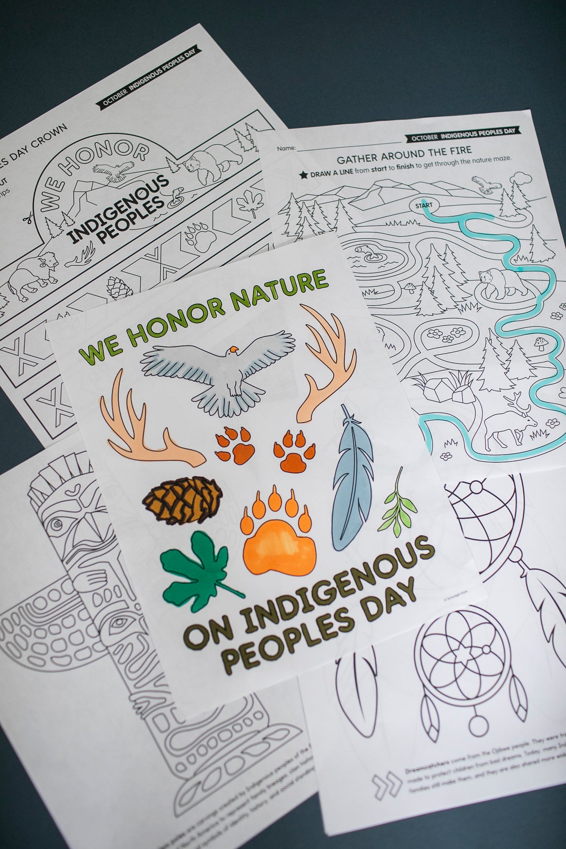 Printable Indigenous Peoples Day Worksheets, Activities and Coloring Pages