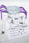 Load image into Gallery viewer, Printable Counting Spider Craftivity
