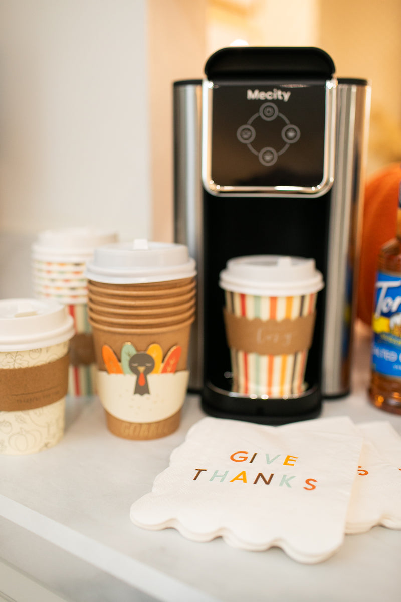 Turkey Coffee Cups | Thanksgiving | Paper Goods | Schoolgirl Style