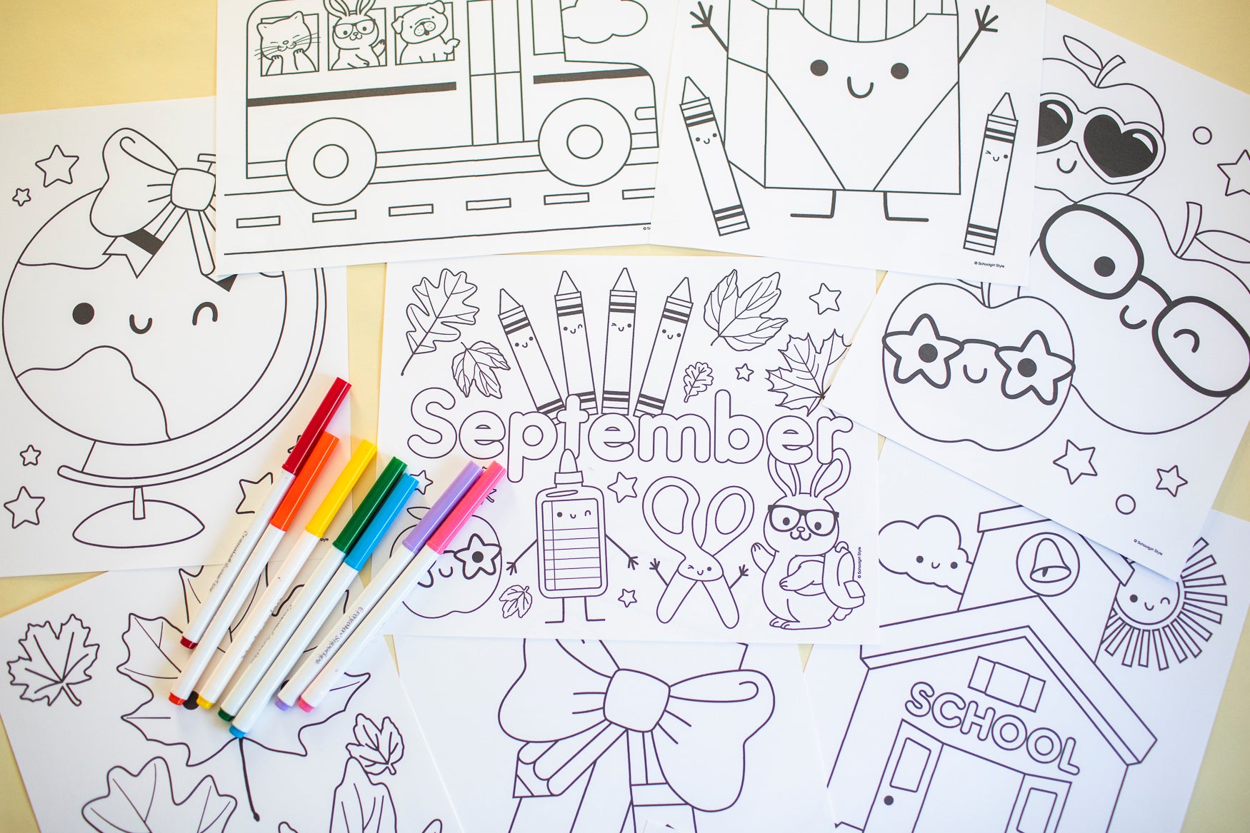 Free September Coloring Pages