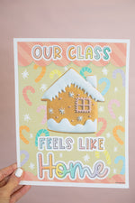 Mini Classroom Posters | Pastel Gingerbread | Christmas | Printable Classroom Decor | Schoolgirl Style