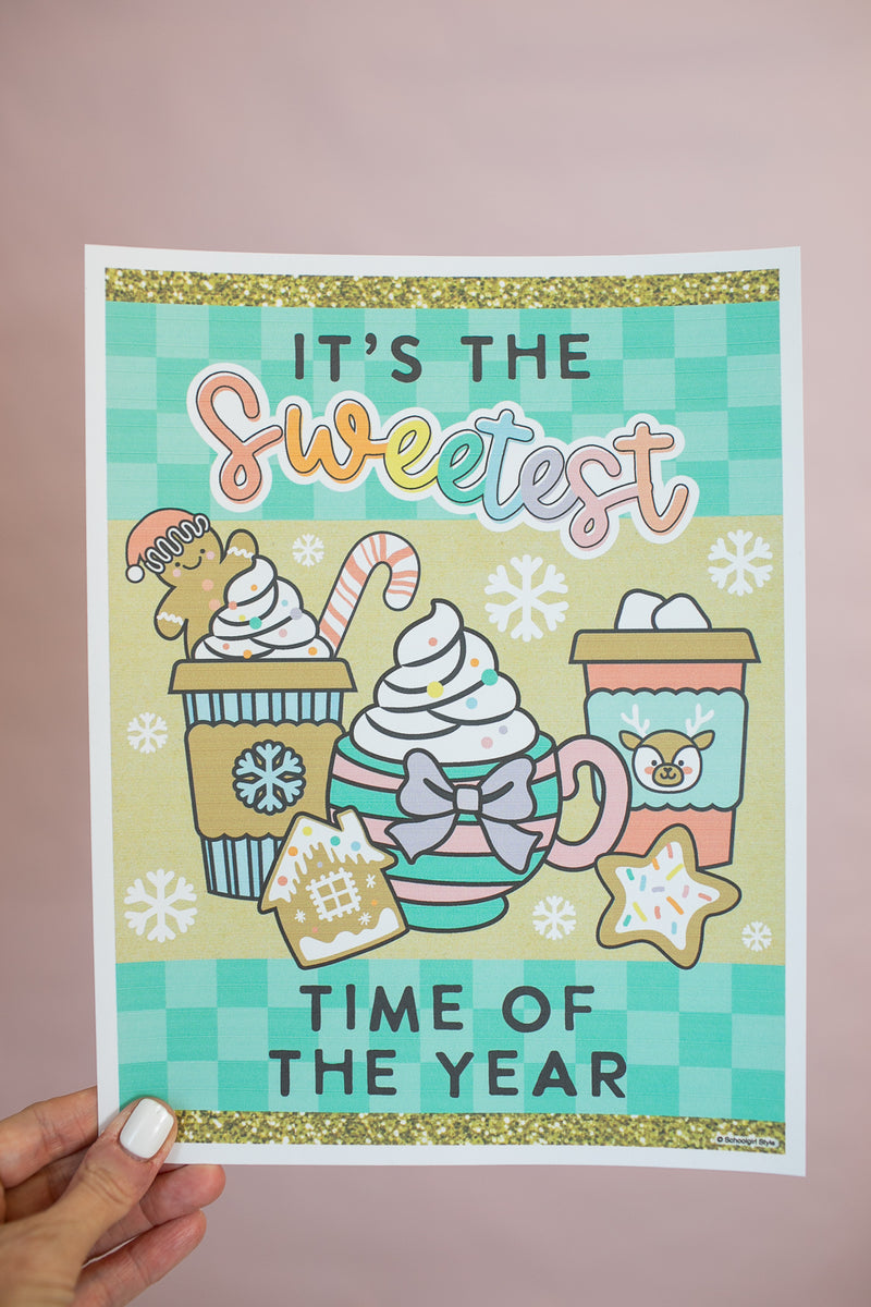 Mini Classroom Posters | Pastel Gingerbread | Christmas | Printable Classroom Decor | Schoolgirl Style