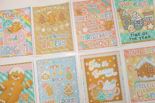 Oh Snap | Pastel Gingerbread | Christmas | Full Printable Classroom Decor Bundle | Schoolgirl Style