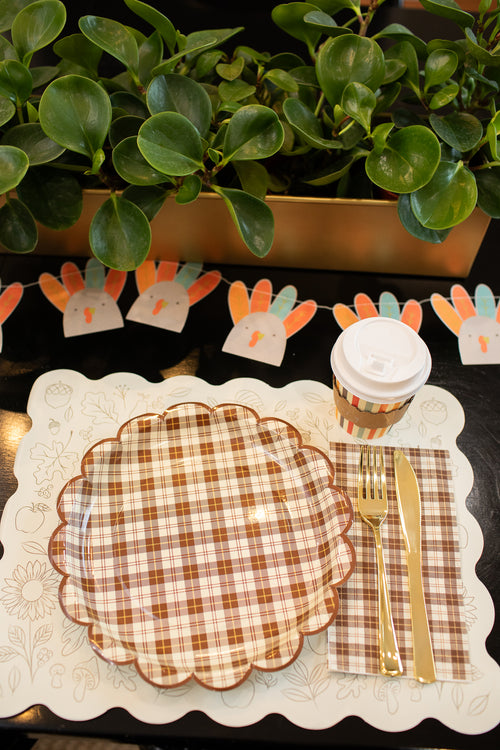 Thanksgiving Turkey Placemat | Color Your Own Placemat | Harvest Craft | Schoolgirl Style