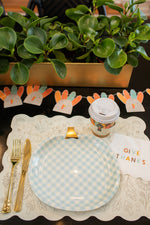 Gingham Pumpkin Plates | Thanksgiving | Paper Goods |  Schoolgirl Style